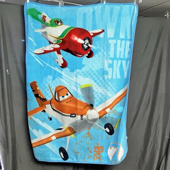 Disney Pixar Planes Own The Sky Dusty El Chupacabra Blanket 60” x 40” Northwest - Picture 1 of 6